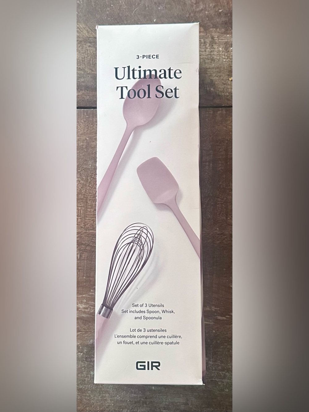 NWT GIR Get It Right 3-Piece Pink Silicone Utensil Set